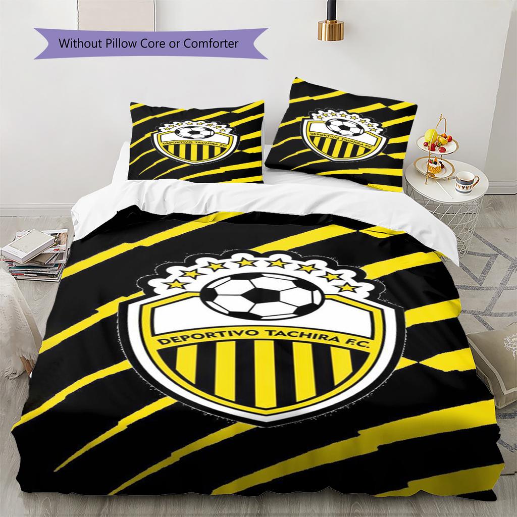 Deportivo Chicara FC Pattern Bedding Set Quilt Cover Pillowcase Home Decor Gift (1 * duvet cover + 2 * pillowcase, without core)
