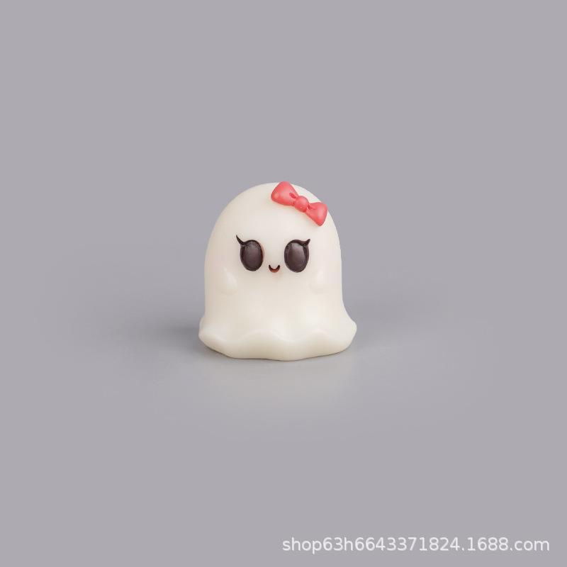 Micro Landscape Halloween Pumpkin Ornament Accessories Small Ornament Resin Ghost Ornament Ornament Landscape