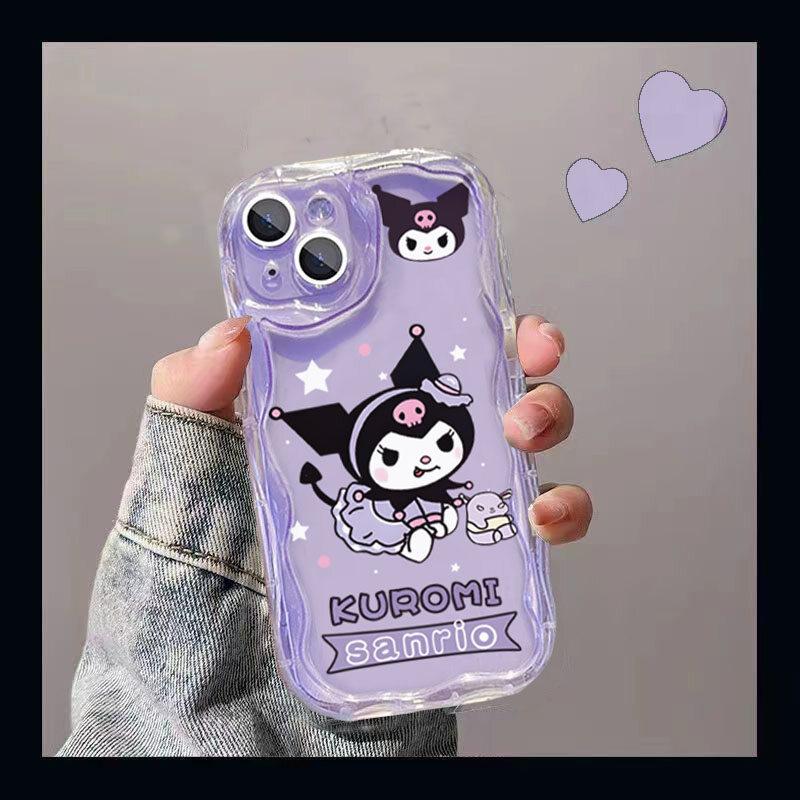 Kawaii Kuromi Melody Phone Case For Samsung Galaxy S26 Ultra S25 FE S24 S23 S22 Ultra Plus FE A57 A56 A17 A54 5G Korean Casing