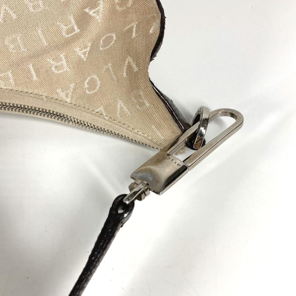 Bvlgari Logomania Bvlgari Bvlgari Bag Shawl Shoulder Bag Leather/Canvas Beige