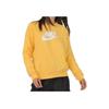 Nike Logo Print Crew Neck Pullover Sweatshirt Women Tops Yellow CI1178-752