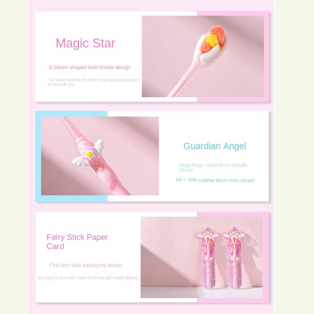 Fairy Stick Soft Bristle Toothbrush Portable Oral Cleaning Wide Head Couple Toothbrushs Multi-function