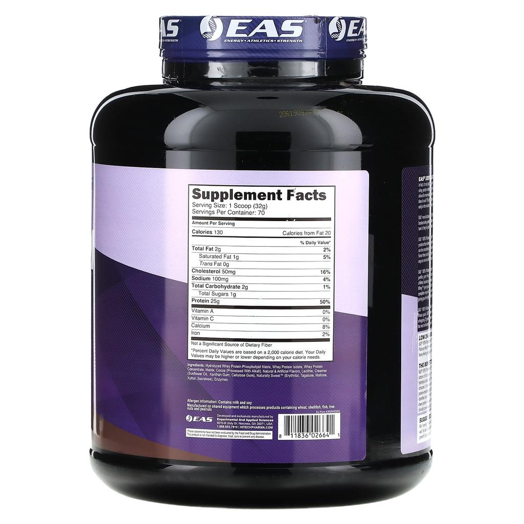 EAS, 100% Platinum Whey, Chocolate Ice Cream, 5 lb (2.26 kg)