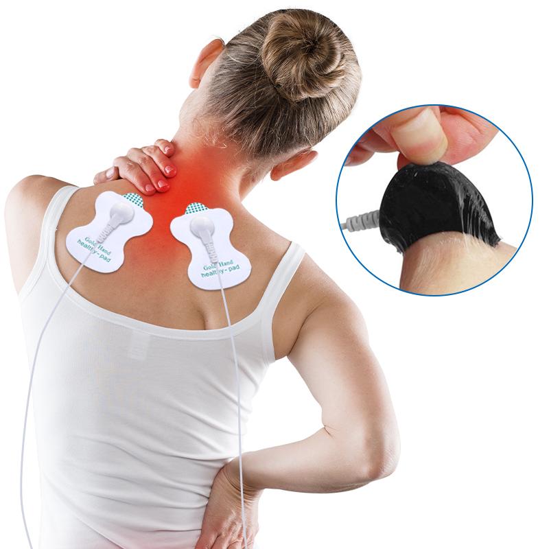 Dropshipping Macchina Tens Elettrodi Gel Strumenti Massaggio Fisioterapia Stimolatore Muscolare Elettrico Patch Agopuntura Massaggiatore