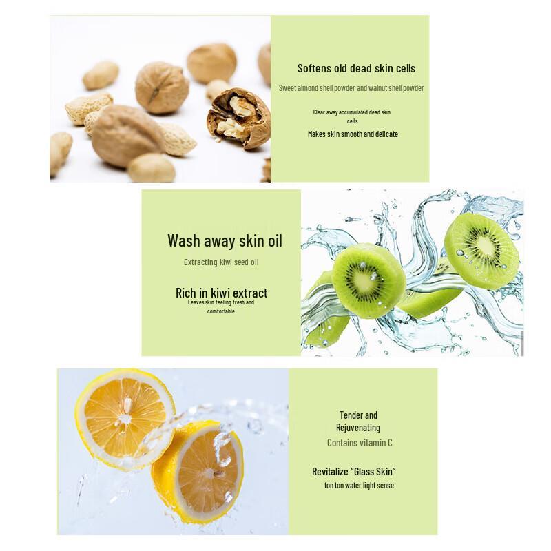 MISS LIRY Kiwi Scented Exfoliating Shower Gel 3-Pack