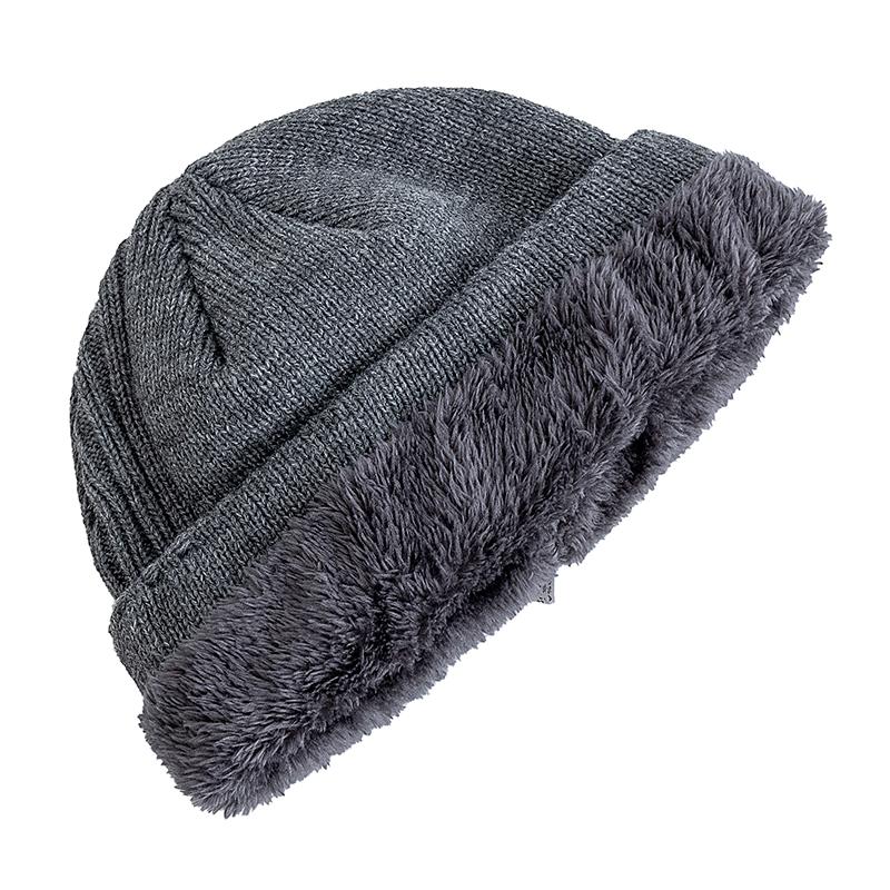 Unisex Sport Jacquard Wintermützen Mode Strickmützen für Männer und Frauen Beanie Mütze Outdoor Plüschfell gefüttert Warme Sportmützen