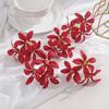 10Pcs 6cm Artificial Flower Head Mini Silk Dew Lily Flower Craft Wreath Home Decoration Wedding Decor Christmas Garland Supplies