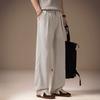 High-end American Tencel Cool Linen Casual Pants Men's Summer Thin Loose Drape Commuter Retro Straight Pants