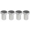 4Pcs Aluminum Alloy Bench Dogs Workbench Pegs Brake Stops for Secure Positioning in 19mm or 20mm Dog Hole