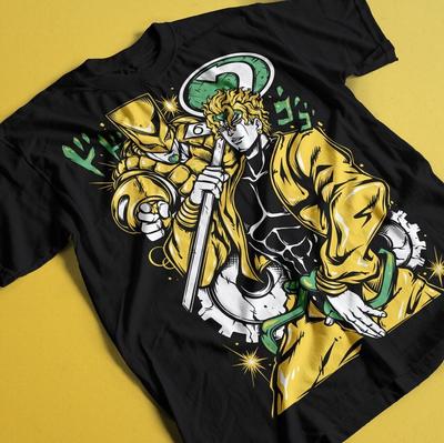 JoJo's Bizarre Adventure T-shirt Dio Barndo Jotaro Kujo T-shirt T-shirt Anime T-shirt