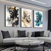 Set mit 3 Drucken, griechische Götter, Zeus, Hades, Poseidon, Odin, Thor, Mythologie, Poster, abstrakt, neutral, Aquarell, Graffiti, Leinwandgemälde, Wandkunst, Heimdekoration