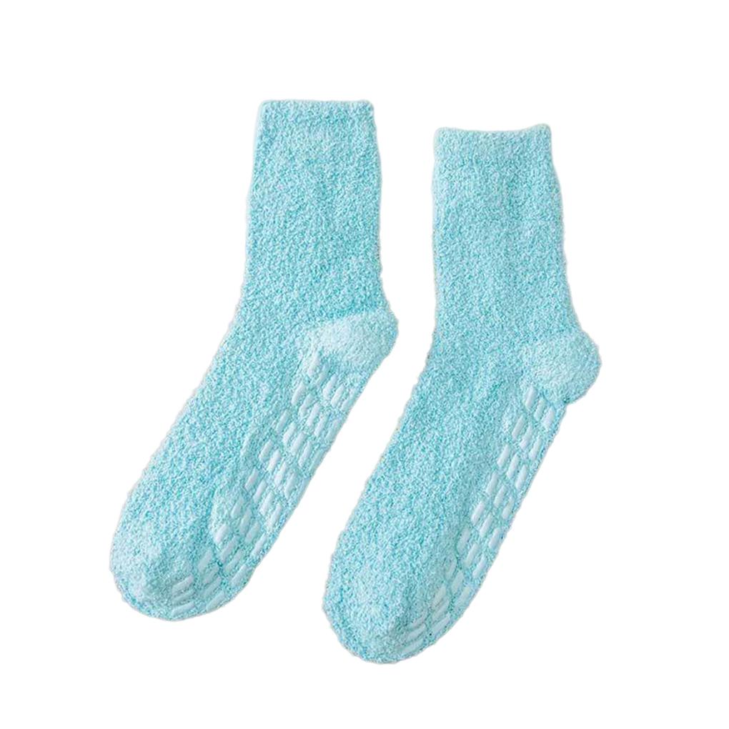 1 Pair Polyester Woman Sock Washable Reusable Casual Breathable Thermal Winter Autumn Replacement Household Floor Socks