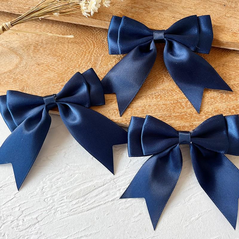 2.5cm Wide Handmade Ribbon Bow Knot for DIY Clothing & Hair Accessories, Card Holders, and Decorations