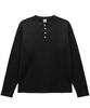 Waffle Henley Neck Long Sleeve 3 Colors