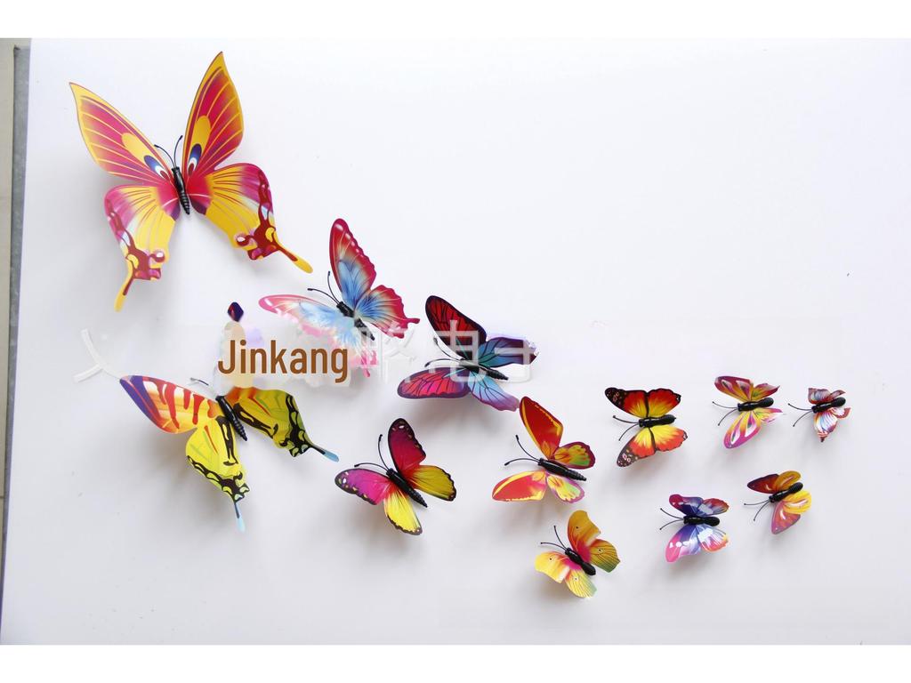 3D Butterfly Wall Stickers – 12 Sets for Bedroom, Living Room, or Wedding Decor
