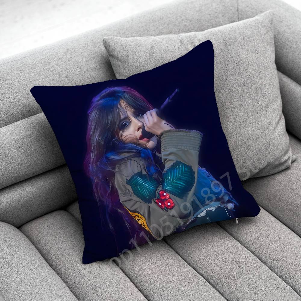 C-Camila C-Cabello Romance C XOXO Familia Throw Pillow Case For 45*45cm 40cm 55cm 50cm 30cm Square Car Pillowcase Shell