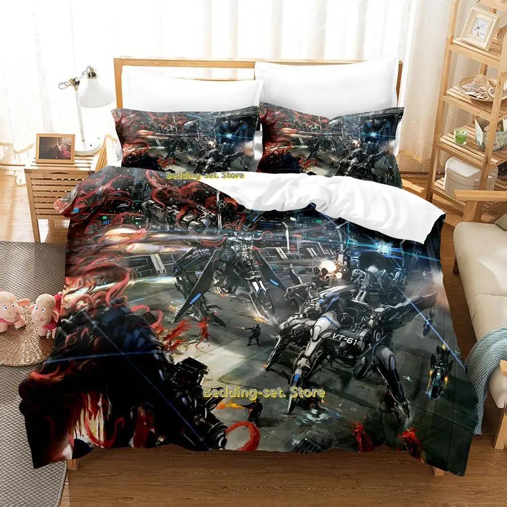 New Sci Fi Battle Bedding Set Single Twin Full Queen King Size Bed Set Adult Kid Bedroom Duvetcover Sets Anime parure de lit Bed