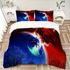Space Adventure Sonic Vs Shadow Print 3Pcs Bedding Setduvet Cover With 2 Bedropillowcase Home Birthday Gift