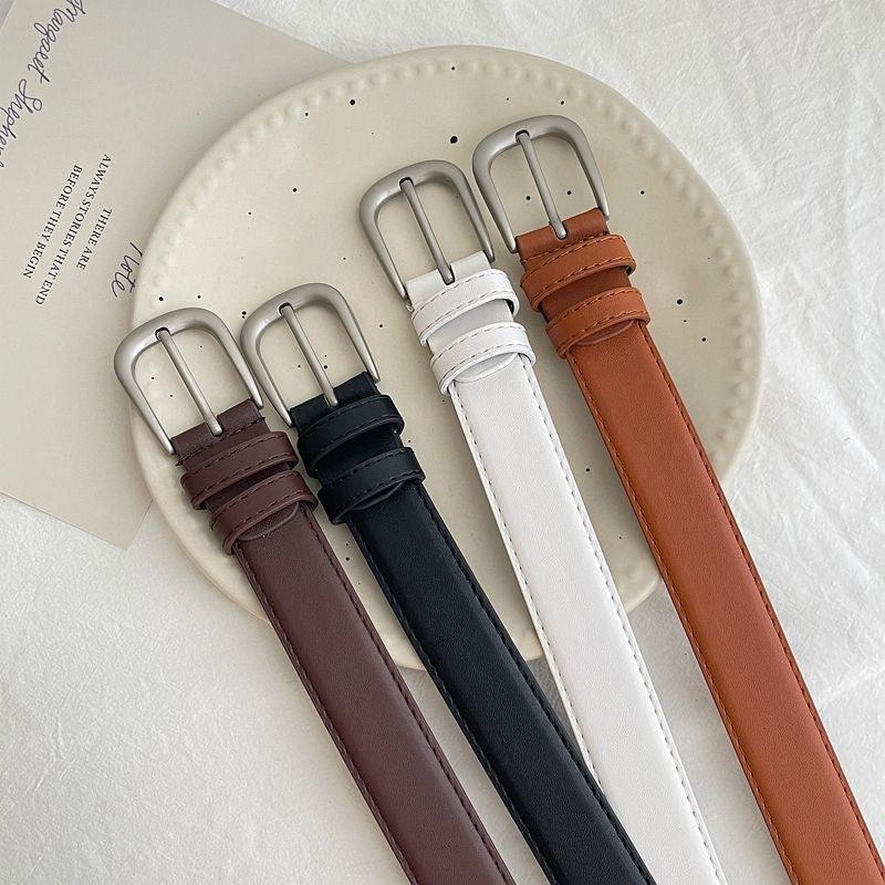 The Lady's Faux Leather Belt Is Simple and Fashionable In An Ins Style, Versatile and High-end, and Pairs Well with Jeans