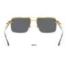 Retro Vintage Rimless Sunglasses for Men Square UV400 Gradient Shades Cutting Lenses Eyewear for Women