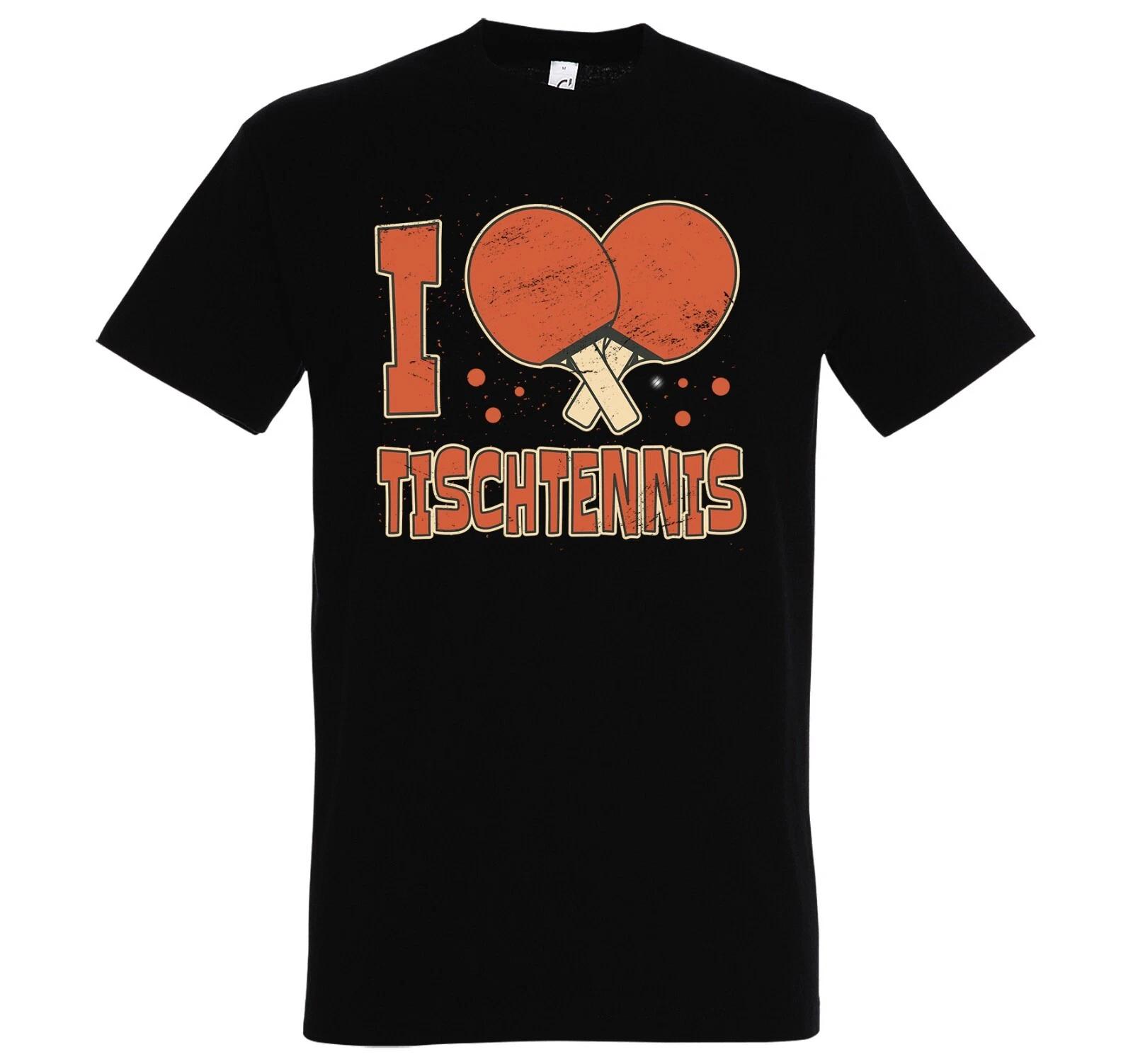 Youth Designz I Love Table Tennis Mens T-Shirt Logo Print Sports Fit Fun Fun S