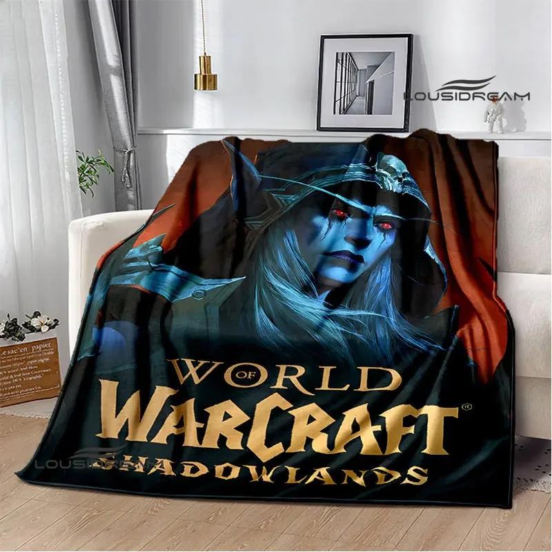 Game World of Warcraft Printed Blanket Kids Warm Flannel Soft and Comfortable Blankets Home travel blanket birthday gift