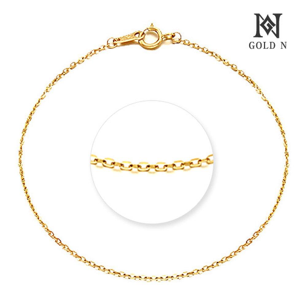 Gold N 14K Slim Line Small Single Row Bracelet Yg