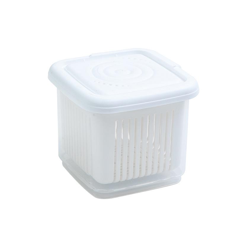 

1 шт. кухонный ящик для хранения фруктов и овощей, холодильник, имбирь, зеленый лук, контейнер для хранения свежих продуктов, органайзер для слива продуктов