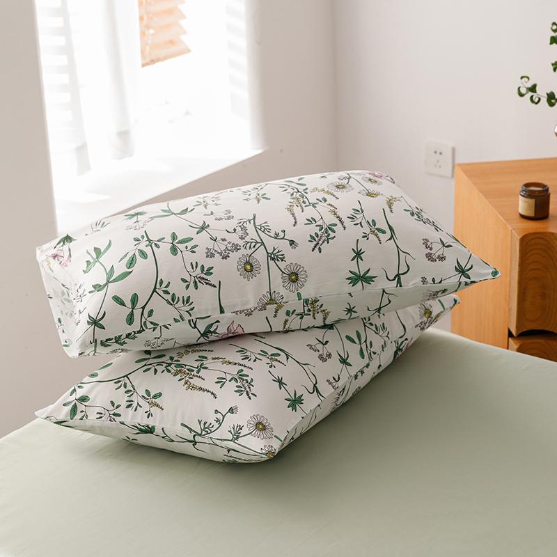2pcs Pillowcase 100% Cotton Pillow Cover Printed Pillowslip for Home Bed 48x74cm Cushion Cover Soft Pillow Sham Capa De Almofada