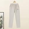 Mom's Wool Casual Pants: High-Waist, Loose-Fit, Plus-Size for Autumn/Winter