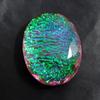 Ammolite for Jewellery 60.20 ct Lab-Created Oval Cut Loose Gemstone for Jewelry Making and Crafts
