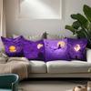 Home Decor Halloween Night: Bats, Moon & Witch Scenes Pattern Cushion Cover Suitable For Sofa Bedroom Car Pillow Cover