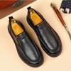 FashionRetro Cow Leather Loafers for Men Spring Autumn New Designer Soft-soled Men's Dress Shoes Fashion Solid Color Casual Shoes Male