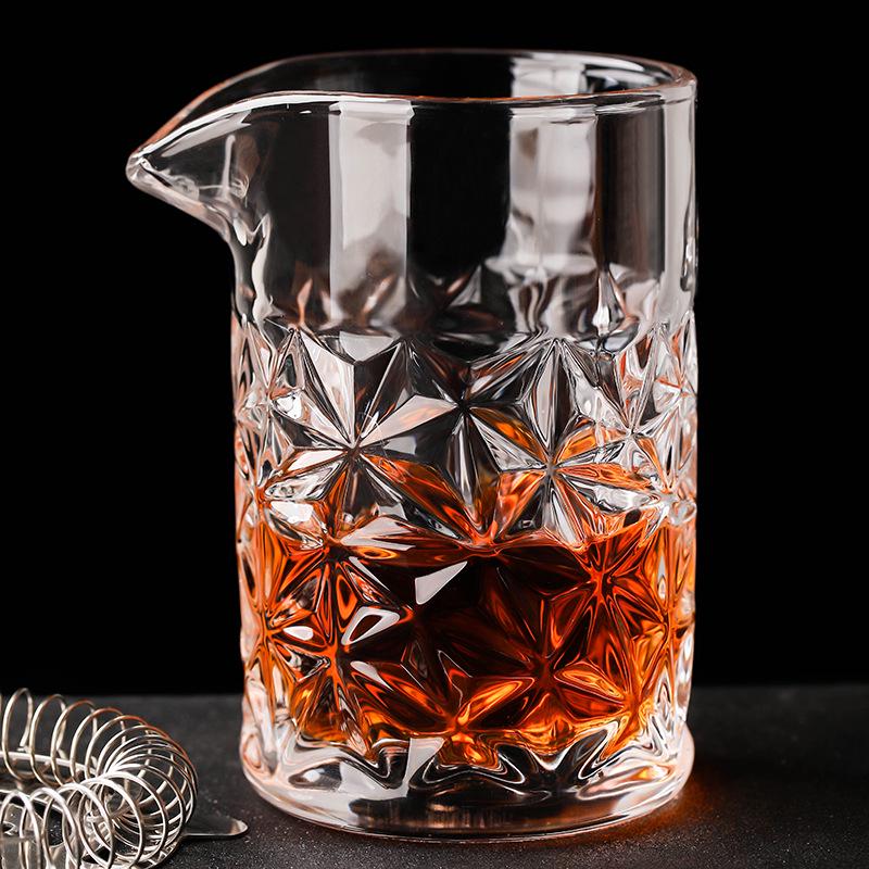 Japanese Crystal Cocktail Glasses & Mixing Set
