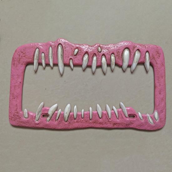 Halloween Horror License Plate Frame Universal Fit Simple Installation Weather-Proof