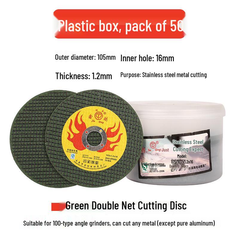 Stainless Steel Angle Grinder Cutting & Sanding Disc - 100mm Wheel for Metal Grinding