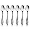 6x Steel Espresso Coffee Spoons Small Spoon Set