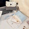 Printed Sanitary Napkin Storage Bag Purse Mini Cosmetic Bag Cute Floral Makeup Bag  Student