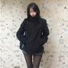 Cappotto Collo Alto da Donna Autunno/Inverno Colore Unico Stile Y2K Hip-Hop Retro Harajuku Carino Casual Moda Versatile Nuovi Top da Donna