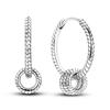 Original 925 Sterling Silver Women Hoop Earrings High Quality Shine Zircon U Shaped Classic Style Earring for Women Jewelry Gift