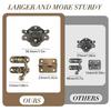 Antique Style Cupboard Hardware Set with Installation Screws Miniature Bronze Hinges & Lock Set Upgrades for Woodworking