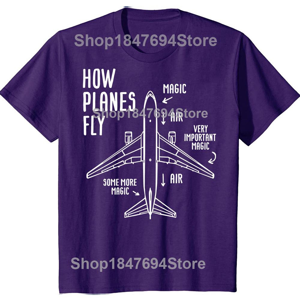 How Planes Fly Mens TShirt Funny Aerospace Engineer Tshirt For Man ONeck Fashion Cotton High Quality Tee