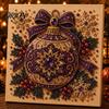 Artistic Relaxation Activities Christmas Faux Pearl Art Kit, Tree Wreath Painting DIY Craft Projects Sparkling Diamond Kit for Adults, Holiday