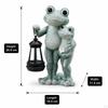 Frog Statue Resin Animal Ornament Luminous Sculpture Outdoor Decoration Original Functional