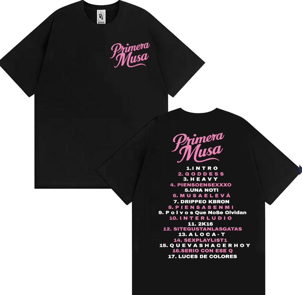 Omar Courtz Primera Musa Graphic T Shirt Men Women Clothing Hip Hop Fashion Tshirt Harajuku Casual Cotton Short Sleeve Tshirts