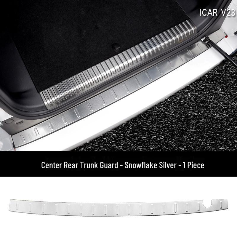 Cloud Realm Cherry V Rear Bumper Guard Decorative Stainless Steel Threshold Strip with Snowflake Design iCARV23