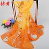 Glücksbringer Vogel Damen Chiffon Langer Seidenschal, Kleiner Garnschal, Kleines Geschenk.