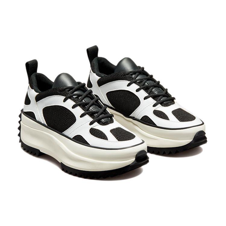 Converse Run Star Veloz Ox Low Top White Black Egret Unisex Platform Sneakers 171663C