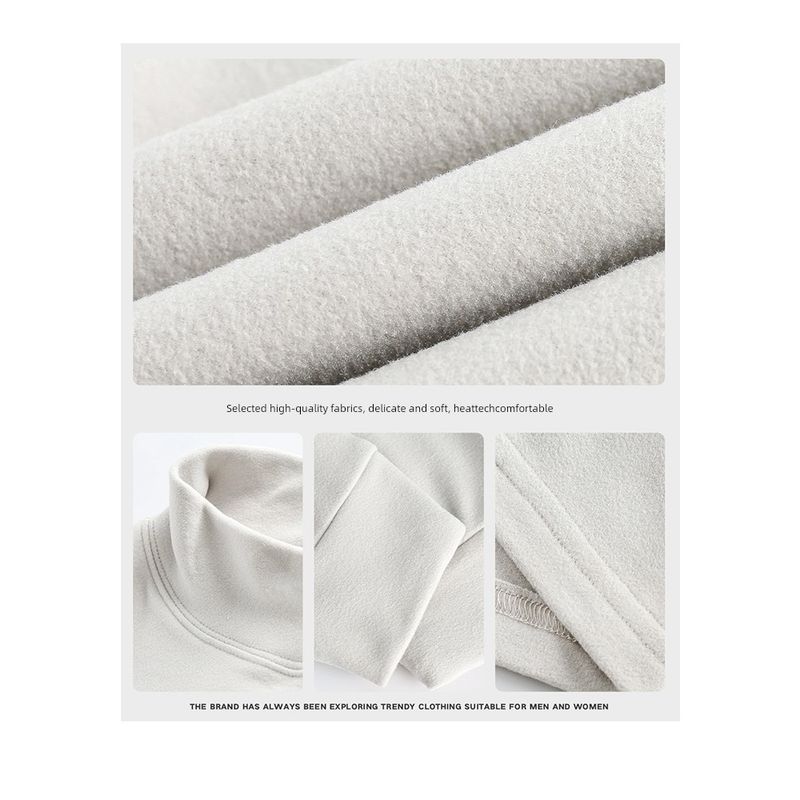 Wassup Basic High-End Half-High Collar Thermal Base Layer Top for Men and Women, Versatile American Style Trendy Brand T-Shirt for Spring and Autumn