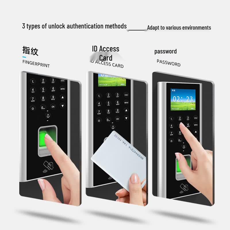 Office Fingerprint Time Attendance & Access Control System CN plug (adapter included)